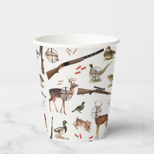 Gobelets En Papier Motif de plein air pour la chasse
