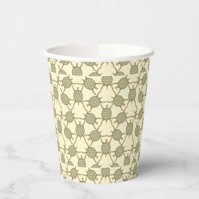 Gobelets En Papier Motif de tortue (Gauche)