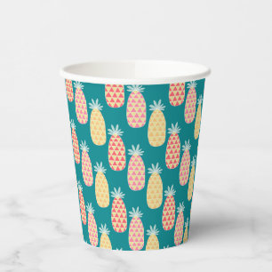 Gobelets En Papier Motif Doodle ananas
