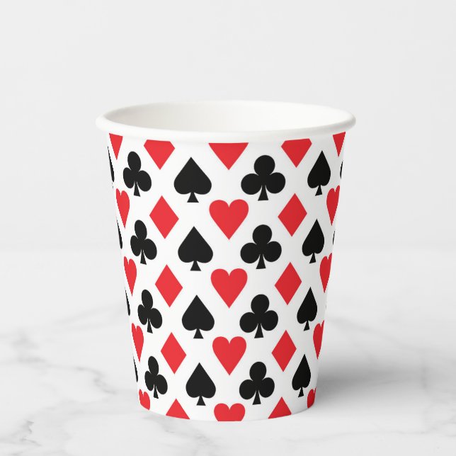 Gobelets En Papier Motif du pont de cartes (Recto)