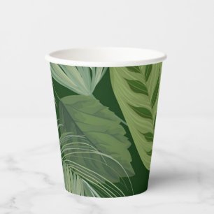Gobelets En Papier motif feuille