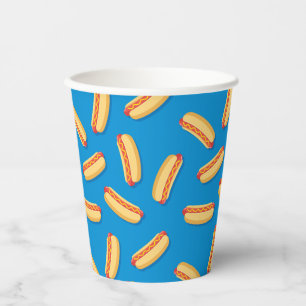 Gobelets En Papier Motif Hotdogs de restauration rapide