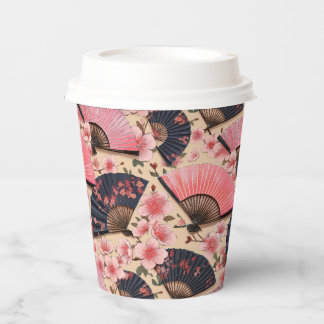 Gobelets En Papier Motif japonais Kimono