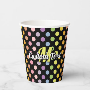 Gobelets En Papier Motif Pois Rainbow
