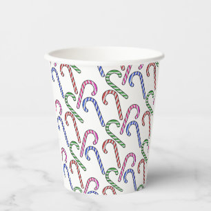 Gobelets En Papier Motif Sucre de canne parties scintillant