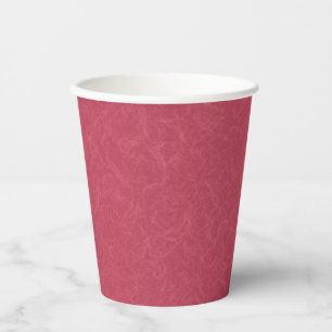 Gobelets En Papier Motif tourbillonnant rose profond texturé