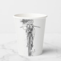 Motocyclette personnalisée Croquis Motard Cavalier