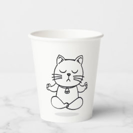 Gobelets En Papier Mug yoga cat