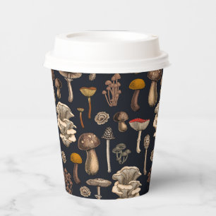 Gobelets En Papier Mushrooms sauvages