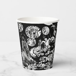 Gobelets En Papier My Super Halloween black and white
