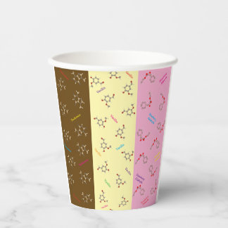 Gobelets En Papier Neapolitain Crème glacée Chimie Parties Coupes
