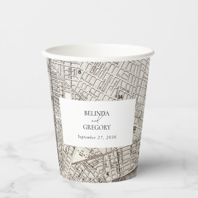 Gobelets En Papier New York City Destination Mariage NYC (Recto)
