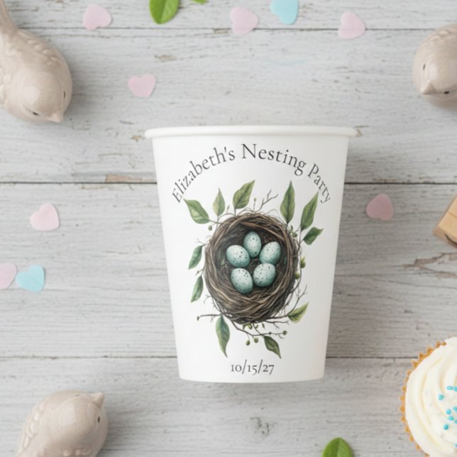 Gobelets En Papier Nid d'oiseau de la fête de nidification des bébés (Créateur téléchargé)