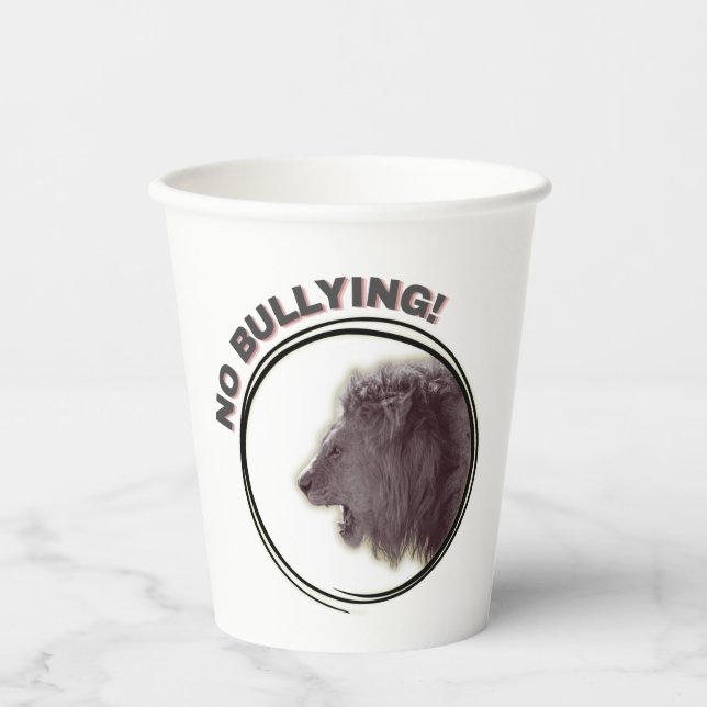 Gobelets En Papier No bullying - raise your voice! (Recto)