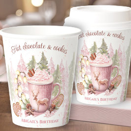 Gobelets En Papier Noël Anniversaire Chocolat Chocolat Tasses à Papie