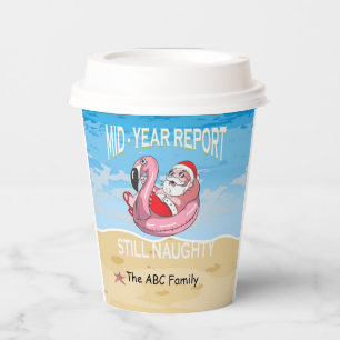 Gobelets En Papier Noël en juillet avec SANTA CLAUS