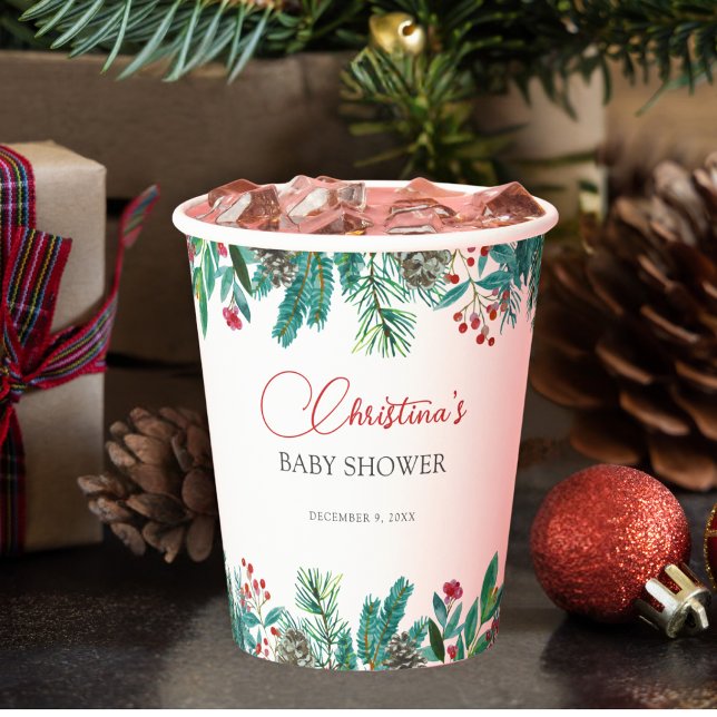 Gobelets En Papier Noël Père Noël bébé genre neutre (Créateur téléchargé)