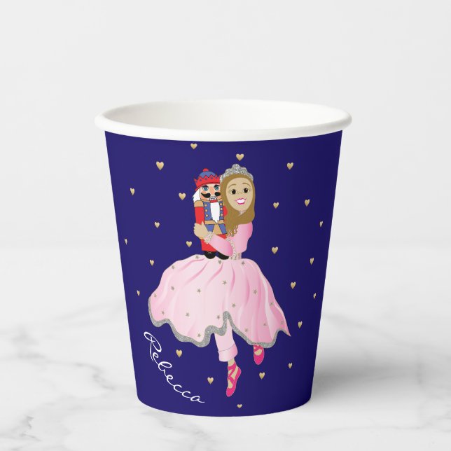 Gobelets En Papier Noisette de Noël Ballerina Lt Brn (Recto)