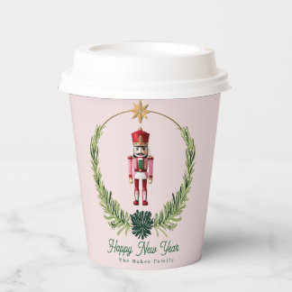 Gobelets En Papier Noisette Personnalisé Mignon Rose Rouge Noël