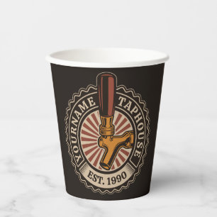 Gobelets En Papier NOM Personnalisé Artisanat Bière Taphouse Brasseri