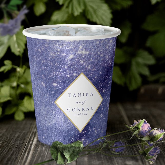 Gobelets En Papier Noms de l'aquarelle du mariage Peri ID954 (Créateur téléchargé)