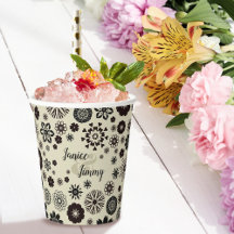 Noms personnalisables mignonne Taupe noir motif fl