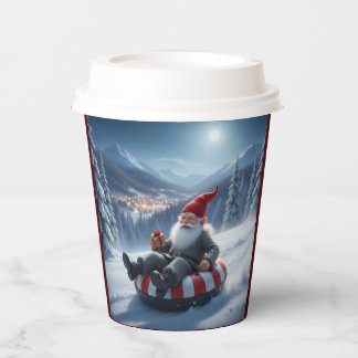 Gobelets En Papier Norwegian Nisse Sledding, Paper Cups