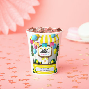 Gobelets En Papier Notre Petit Baby shower À Citronade Cutie