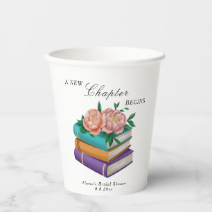 Gobelets En Papier Nouveau Chapitre Commence Florale Mariage