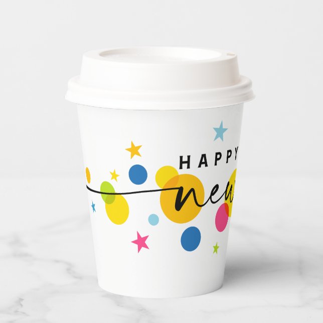 Gobelets En Papier Nouvel An 2024 (Recto)