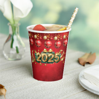 Gobelets En Papier Nouvelle Coupe Rouge 2025