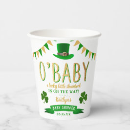 Gobelets En Papier O'Baby St. Patrick's Day Baby shower