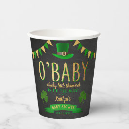 Gobelets En Papier O'Baby St. Patrick's Day Baby shower