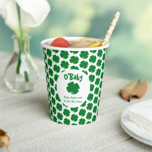 Gobelets En Papier O'Baby St Patrick's Day Baby shower