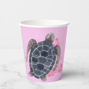 Gobelets En Papier Ocean Animals Turtle Anniversaire de enfant Party