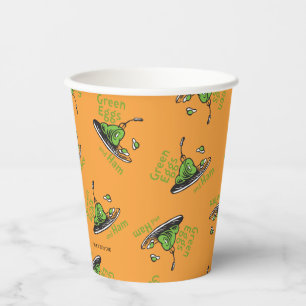 Gobelets En Papier Œufs verts et jambon sur le motif
