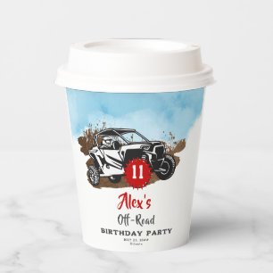 Gobelets En Papier Off Road Adventure VTT Monster Truck Anniversaire