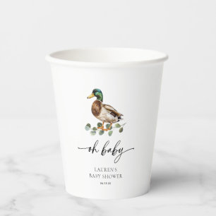 Gobelets En Papier Oh Baby Mallard Baby shower canard