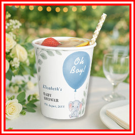 Gobelets En Papier Oh Boy Baby Shower