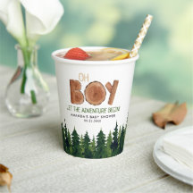 Oh Boy - Rustic Boy Baby shower Woodland