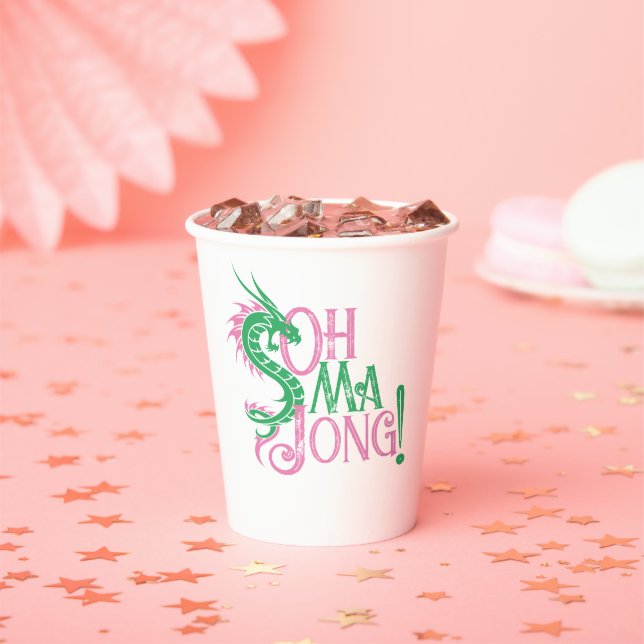 Gobelets En Papier Oh Mah Jong ! | Mah-Jongg (Insitu)