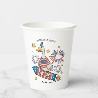 Gobelets En Papier Oie patriotique 250e anniversaire 4 juillet