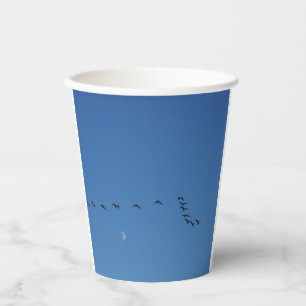 Gobelets En Papier oies canadiennes en vol