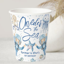 ONEder The Sea Twin Boys 1st birthday Cute Ocean