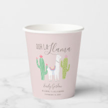 Ooh la llama Baby shower mignon bébé fille rose