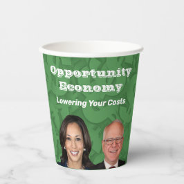 Gobelets En Papier Opportunity Economy Harris Walz 2024