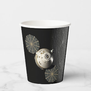 Gobelets En Papier Orion Spacecraft en Orbite lunaire