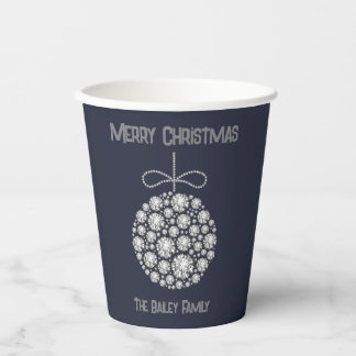 Gobelets En Papier Ornement de Noël au diamant