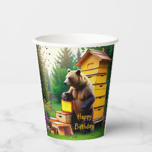 Gobelets En Papier Ours de ruche