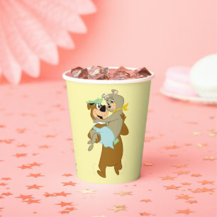 Gobelets En Papier Ours de Yogi portant un ours de Cindy